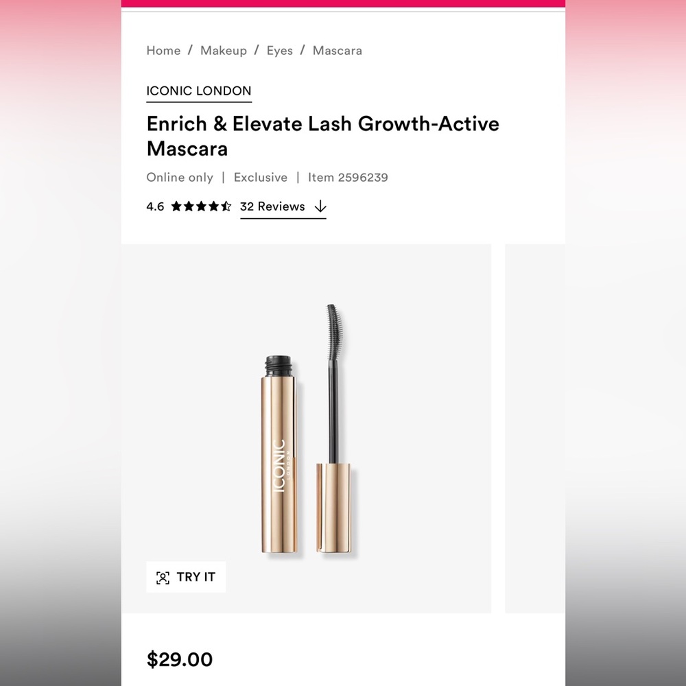 Iconic London Enrich and Elevate Mascara